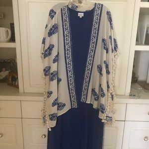 LuLaRoe Maria Maxi Dress and matching Shawl